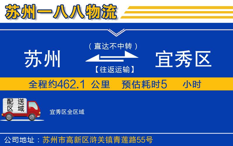 蘇州到宜秀區(qū)物流專線