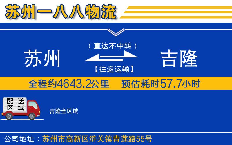 蘇州到吉隆物流公司